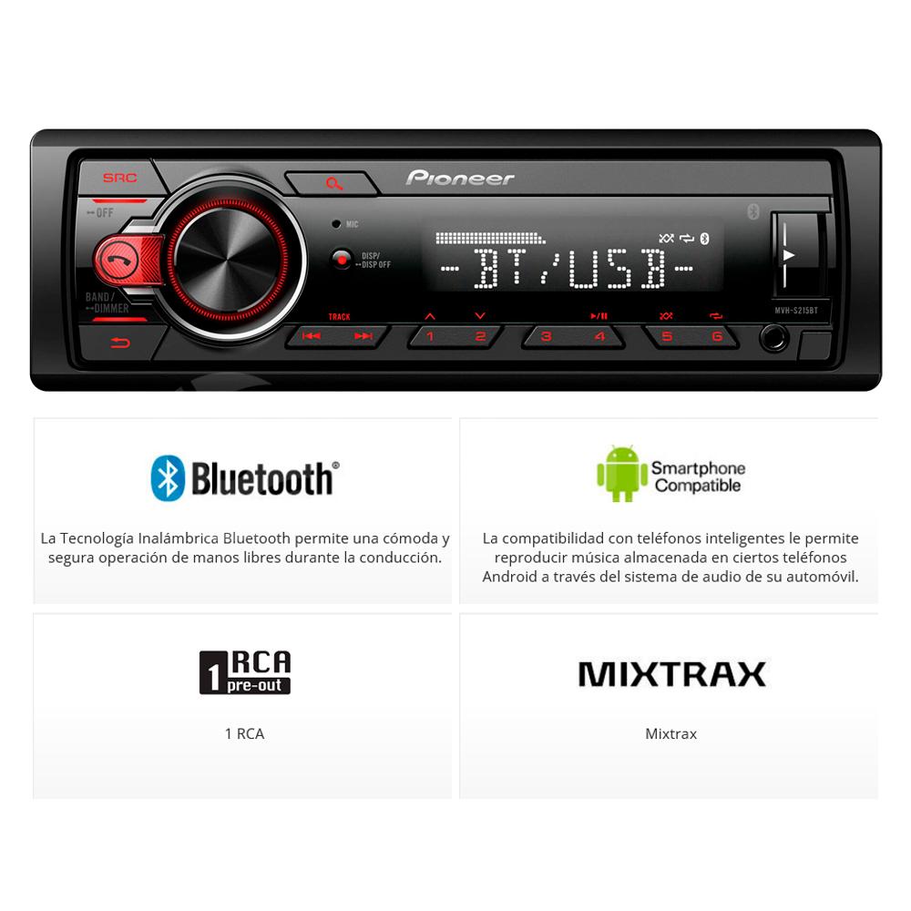 Radio Pioneer MVH-S215BT Original Bluetooth - BETAFIX - Ecuador